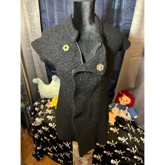 Free People Women's Vest Long Sweater Boucle Top - Picture 4 of 5